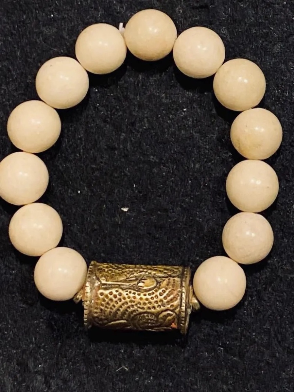 Jade Bead Stretch Bracelet
